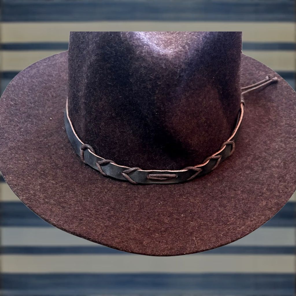 Eddie Bauer VINTAGE Eddie Bauer Lite Felt 100% Wool Fedora Hat Brown Leather Band Small/Medium Size ONE SIZE - 1 Thumbnail