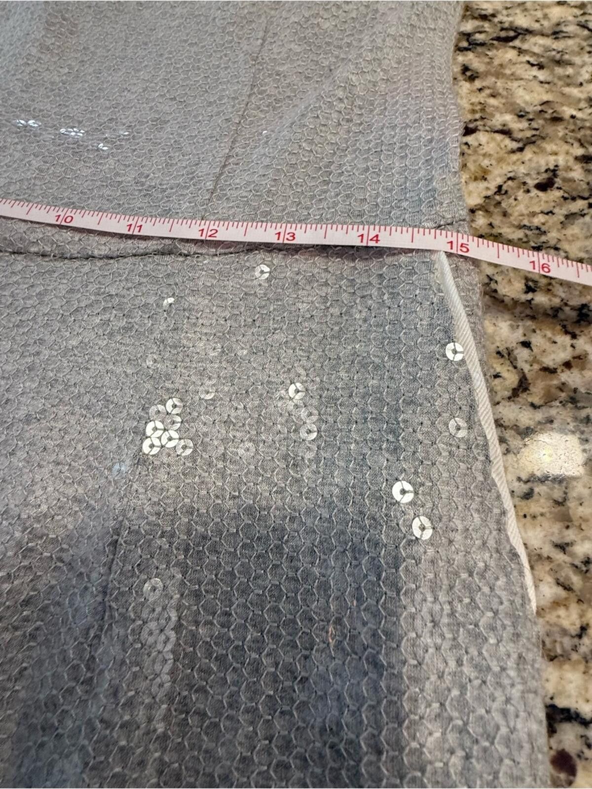 Other Ett:twa Anthropologie silver sequin sleeveless jumpsuit SZ 2 Size 26" / US 2 / IT 38 - 9 Thumbnail