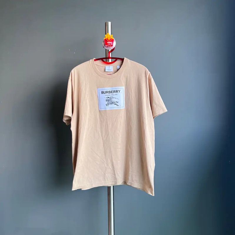 Burberry Burberry Khaki Cotton Men's T-Shirt Size US S / EU 44-46 / 1 - 1 Thumbnail