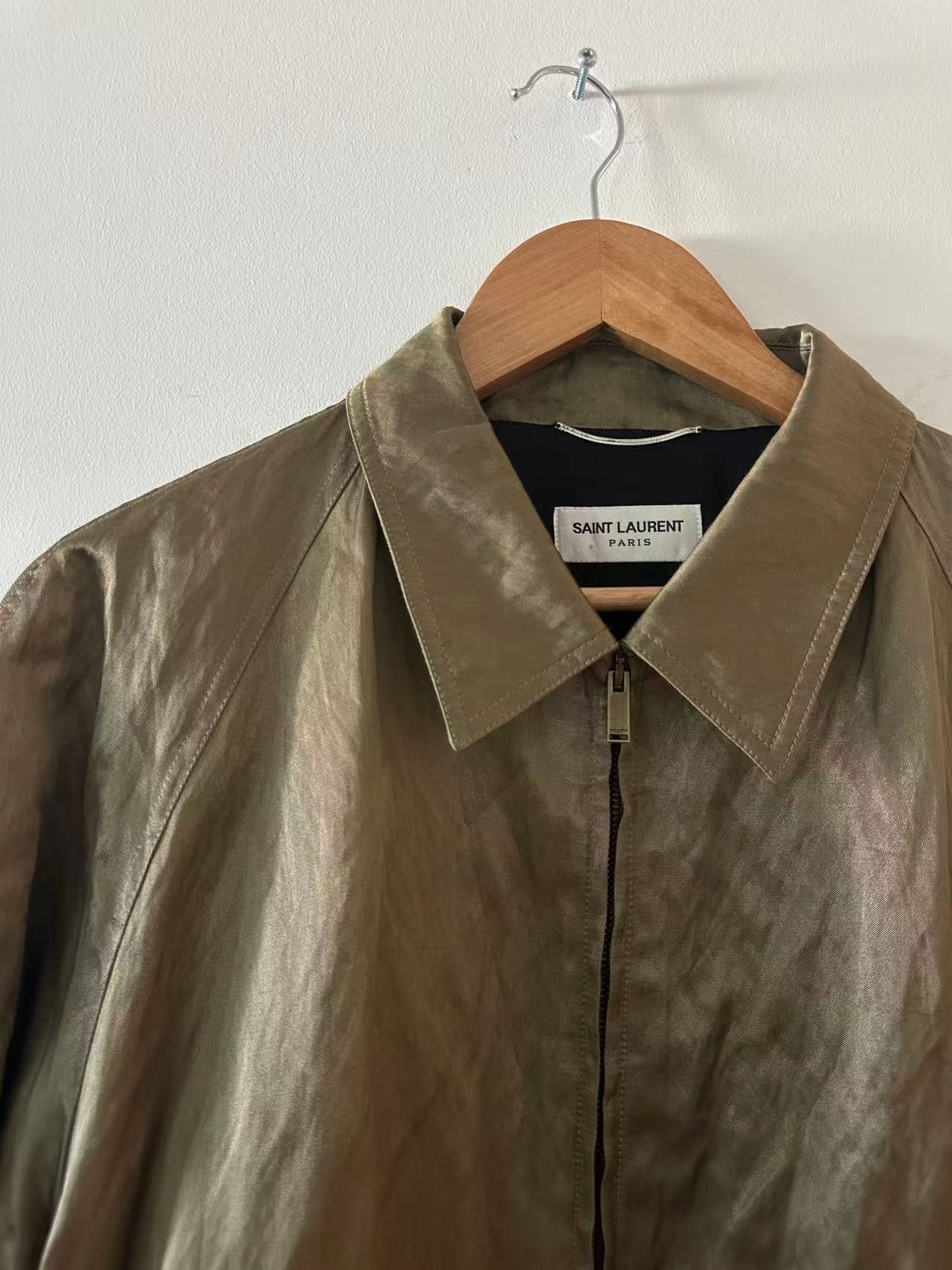 Saint Laurent Paris Saint Laurent SS21 Long Sleeve Satin Jacket Size US L / EU 52-54 / 3 - 4 Thumbnail