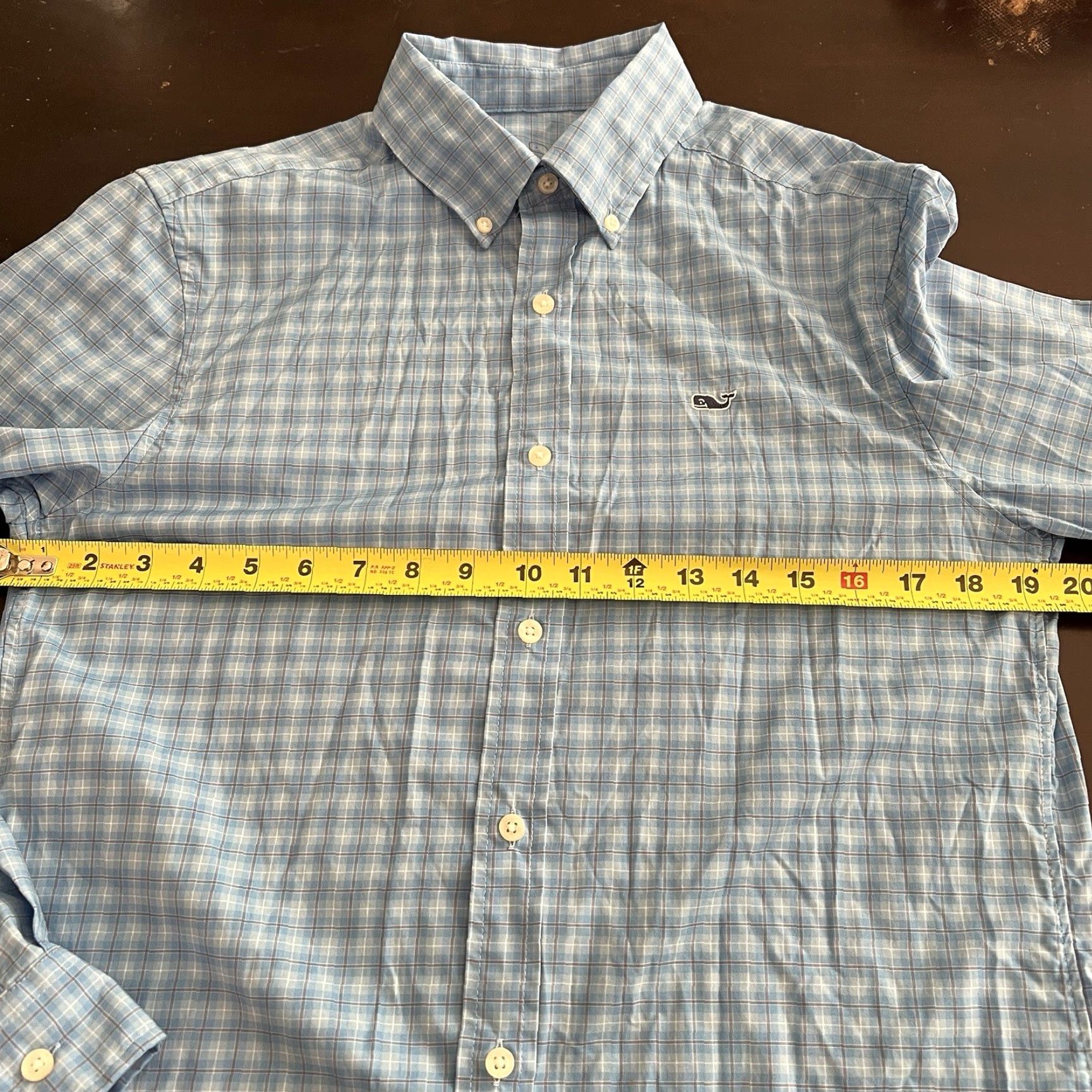 Vineyard Vines VINEYARD VINES Performance Classic Fit Button-Up Shirt Men’s Small Blue Plaid Long Sleeve Preppy Size US S / EU 44-46 / 1 - 4 Thumbnail