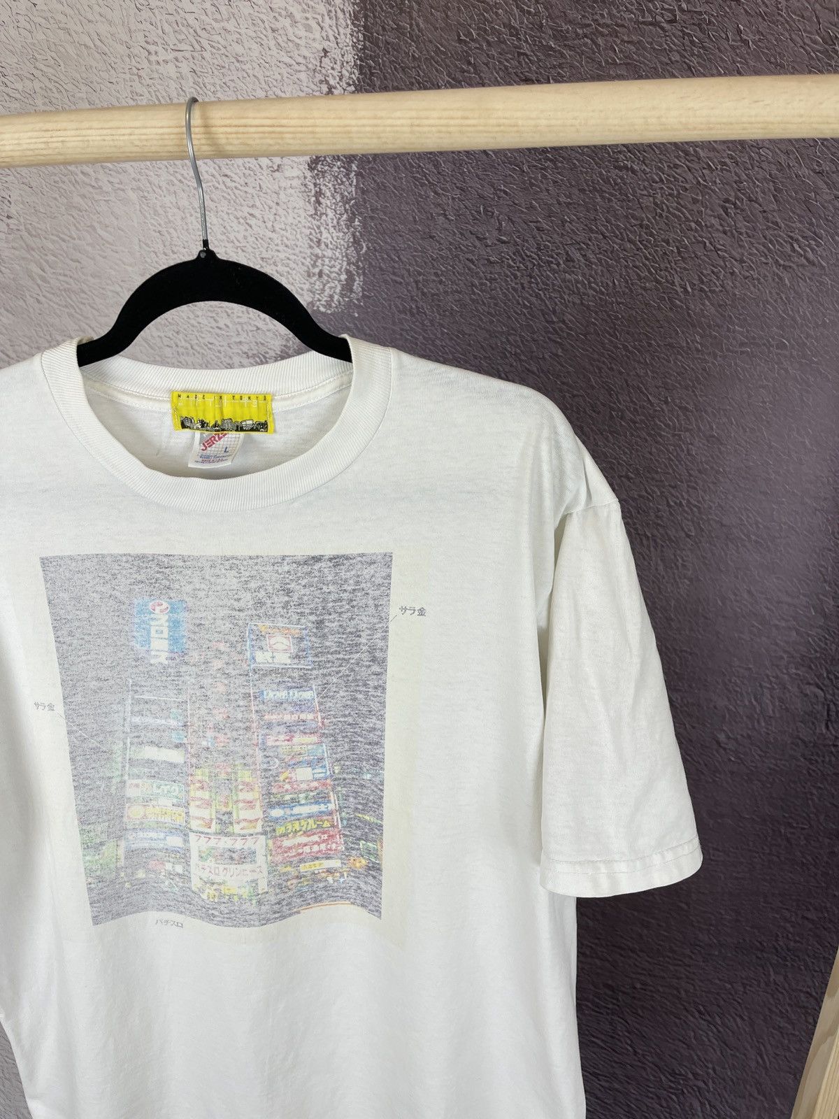 Japanese Brand Pachinko Cathedral 90s vintage Jerzees made in Tokyo USA tee Size US L / EU 52-54 / 3 - 3 Thumbnail