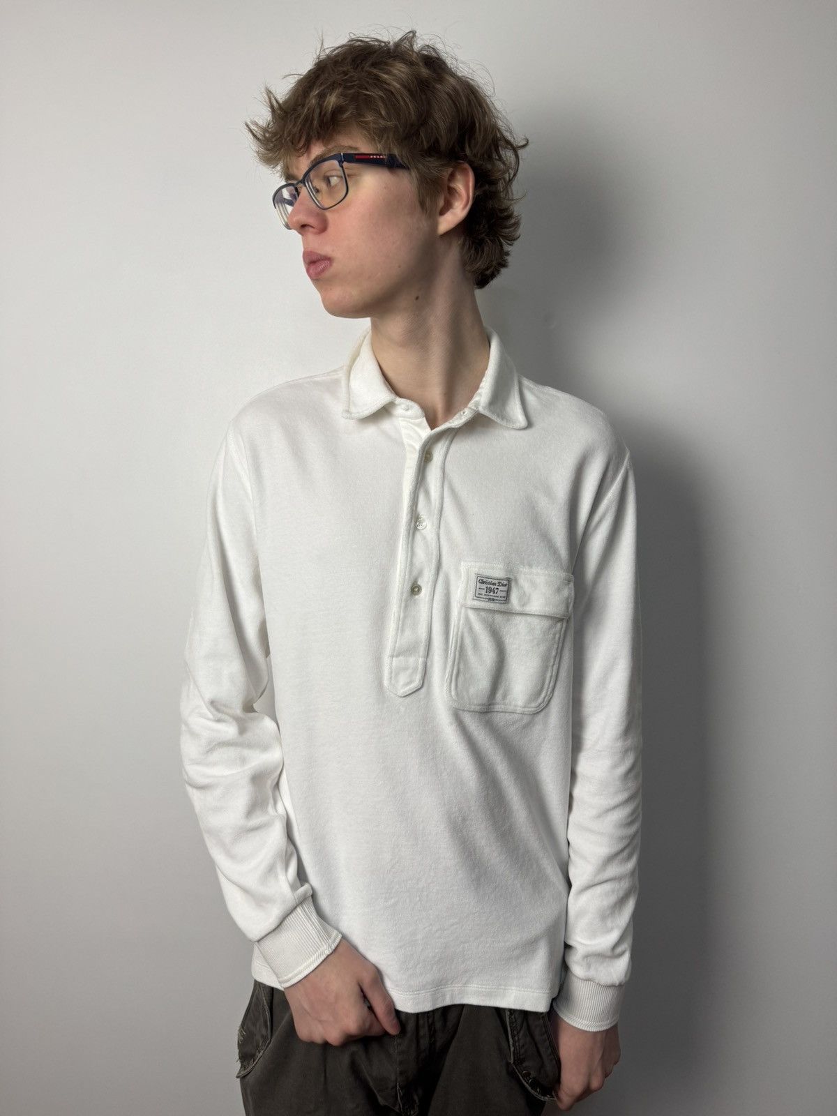 Dior SS22 Dior by Birkenstock CD 1947 Long sleeve Polo Shirt Size US S / EU 44-46 / 1 - 1 Thumbnail
