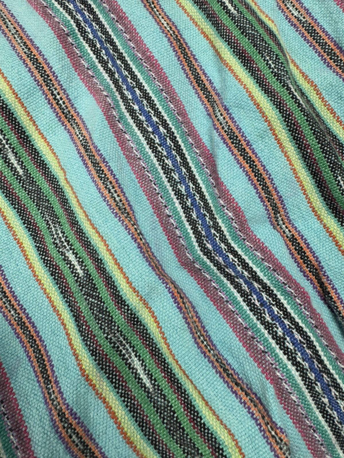 Japanese Brand × Vintage Vintage 90s super boxy baggy striped canvas worker shirt Size US XL / EU 56 / 4 - 6 Thumbnail