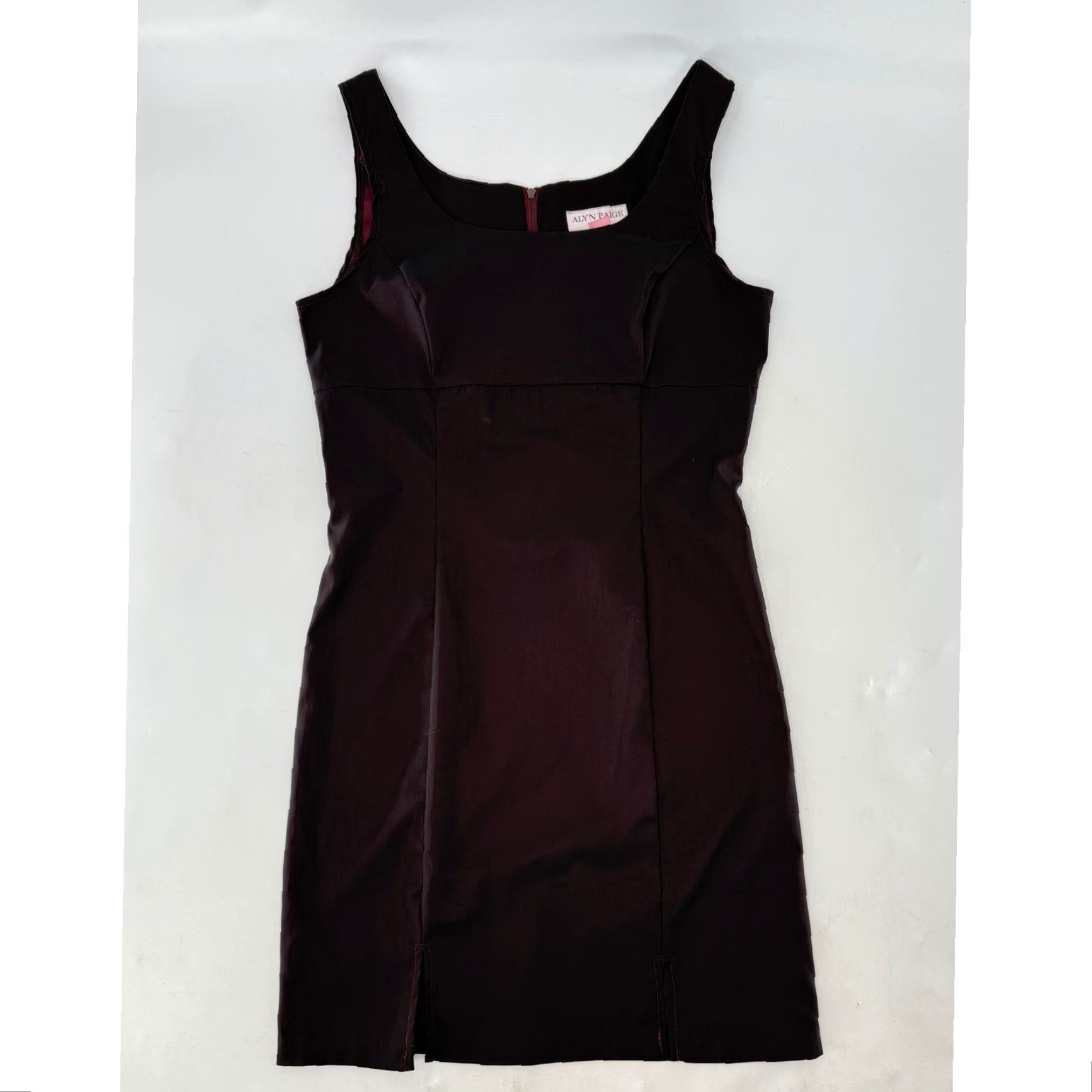 Paige VINTAGE Alyn Paige Dress Sheath Midi Sleeveless Purple Square Neck Party Cocktail Women Adult Regular XS-Long? Size L / US 10 / IT 46 - 4 Thumbnail