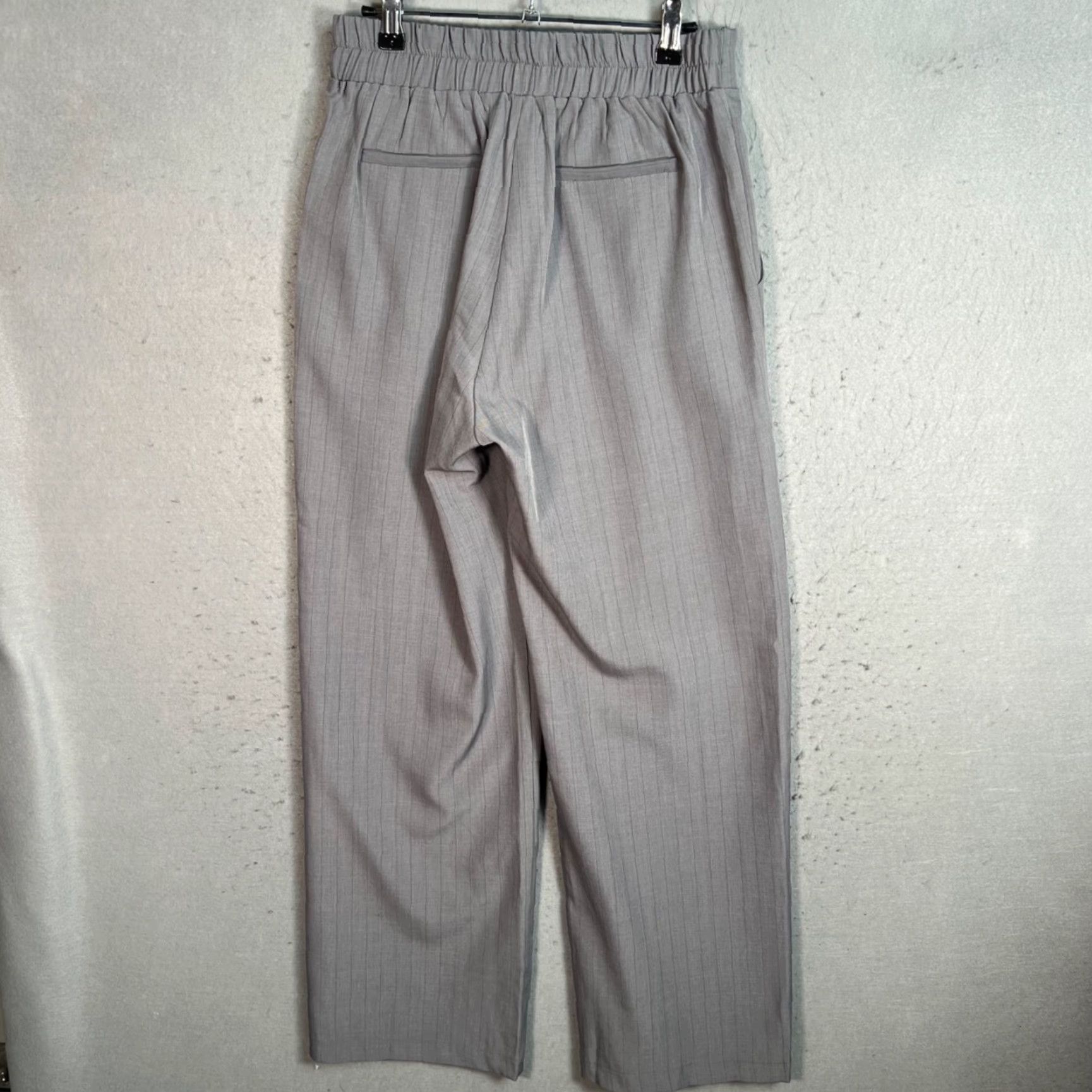 Vintage Tullea Womens Size Medium Gray Pleated Wide-Leg Pants Size 32" / US 10 / IT 46 - 2 Thumbnail