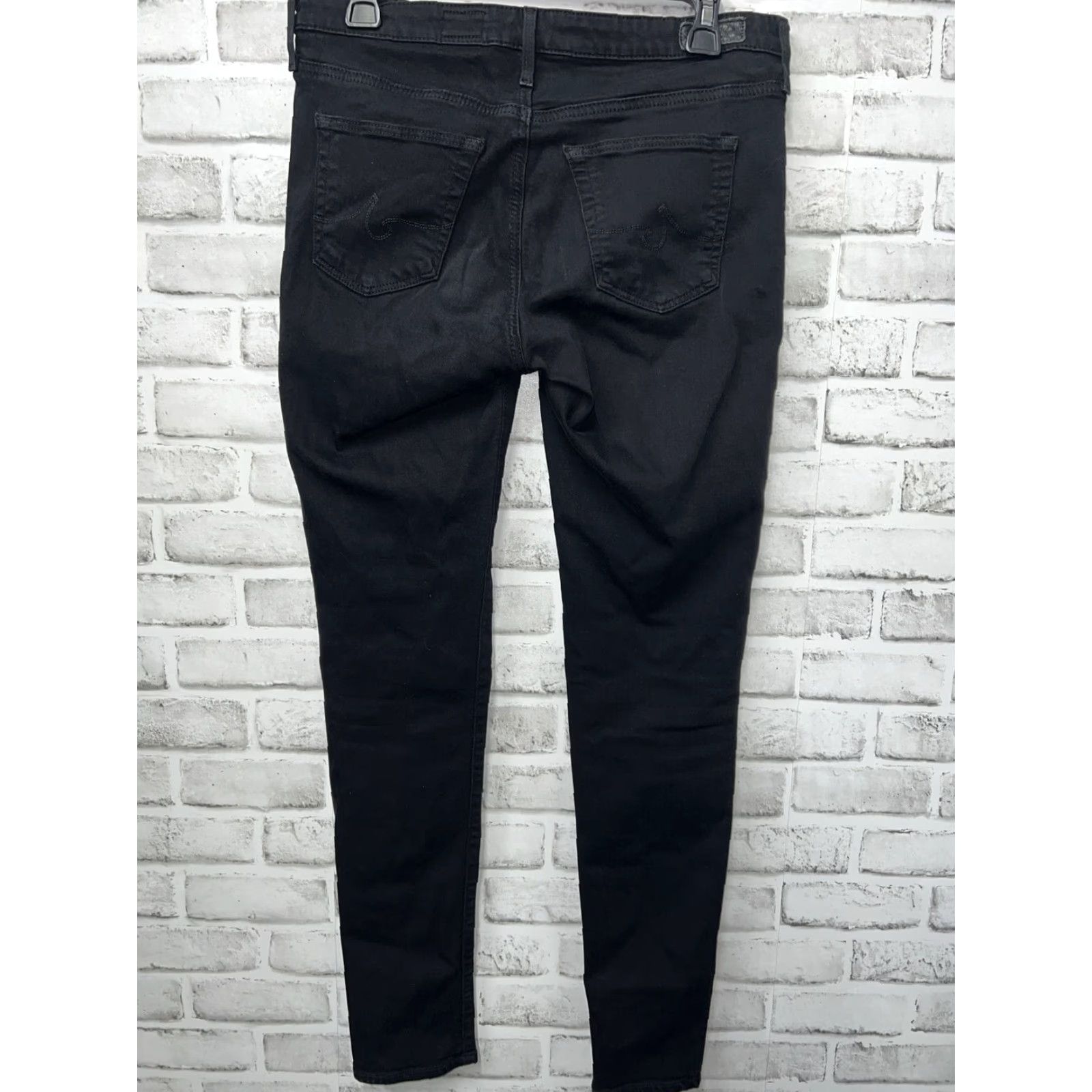 Vintage VINTAGE AG Adriano Goldschmied The Legging Super Skinny Black Jeans Womens Size Large 32" Inseam Size 36" / US 14 / IT 50 - 4 Thumbnail
