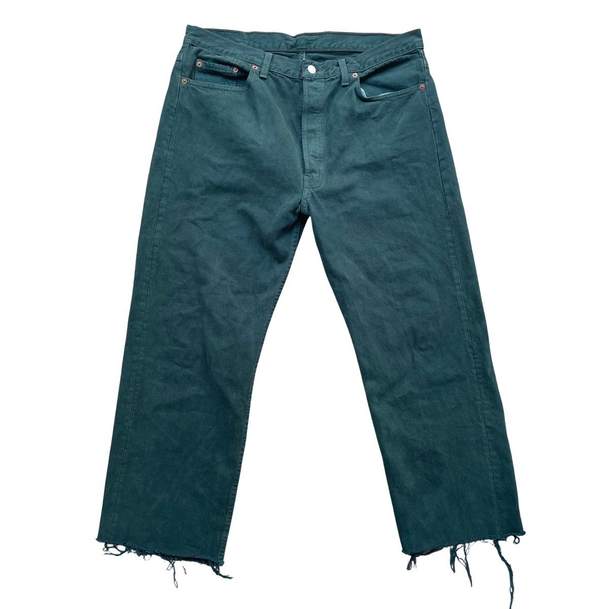 Levi's Vintage 90s Levi's 501 Jeans Dyed Green Size 38 Size US 38 / EU 54 - 1 Thumbnail