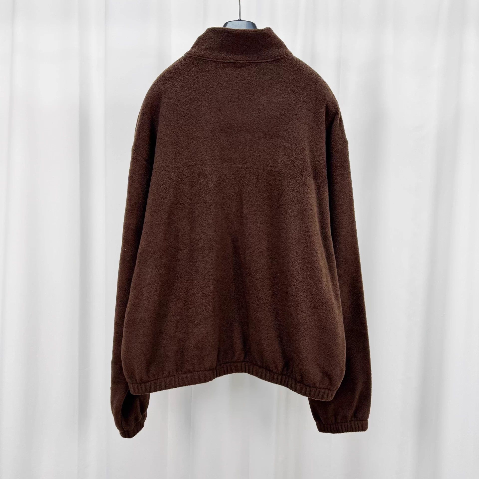 Deadly Doll Deadly Doll Brown Embroidered Fleece Half-Zip Hoodie M New Size US M / EU 48-50 / 2 - 2 Thumbnail