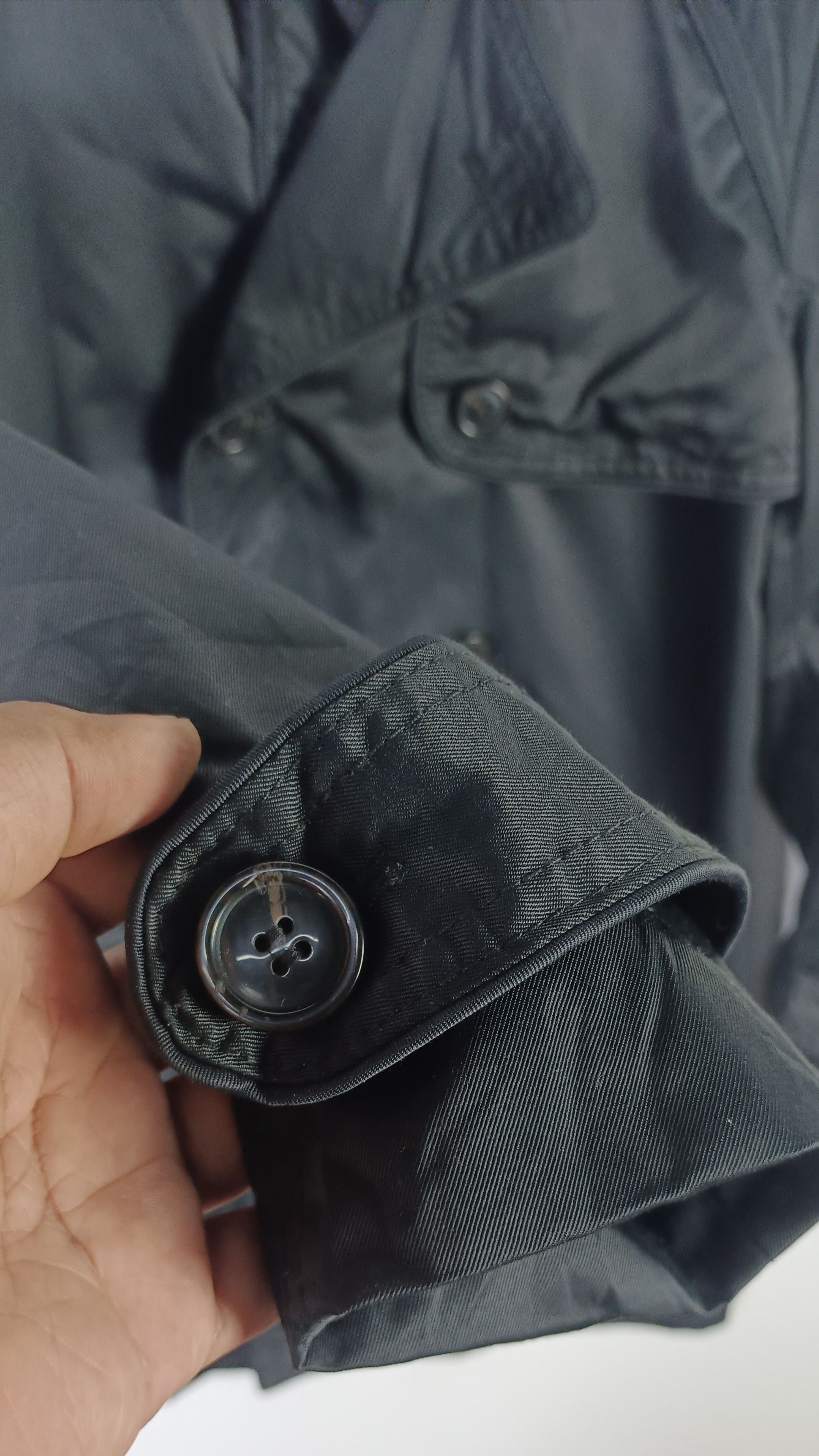 H&M × Japanese Brand H&M Double Breasted Black Trench Coat Size US M / EU 48-50 / 2 - 7 Thumbnail