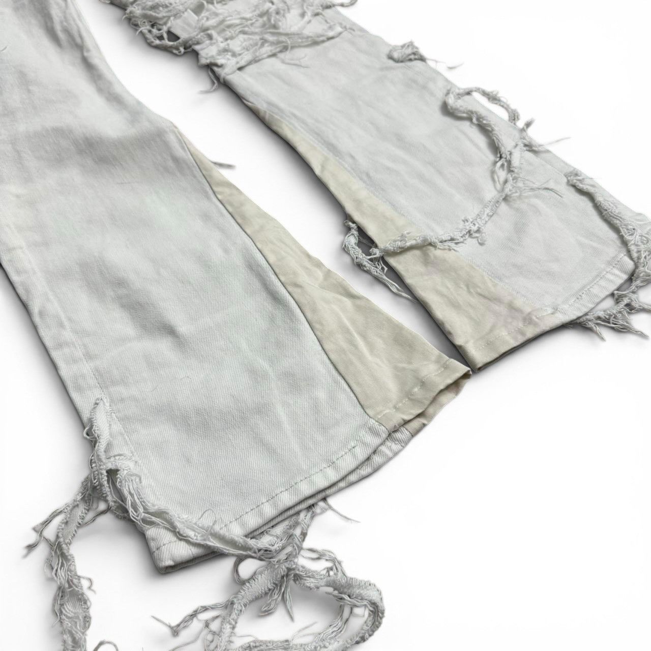 Other Shredded White Denim Tainted By Clay Size US 28 / EU 44 - 4 Thumbnail