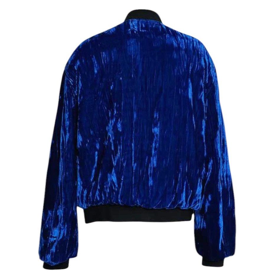 Japanese Brand 🧿shimmering velour bomber jacket in deep blue Size US XL / EU 56 / 4 - 5 Thumbnail