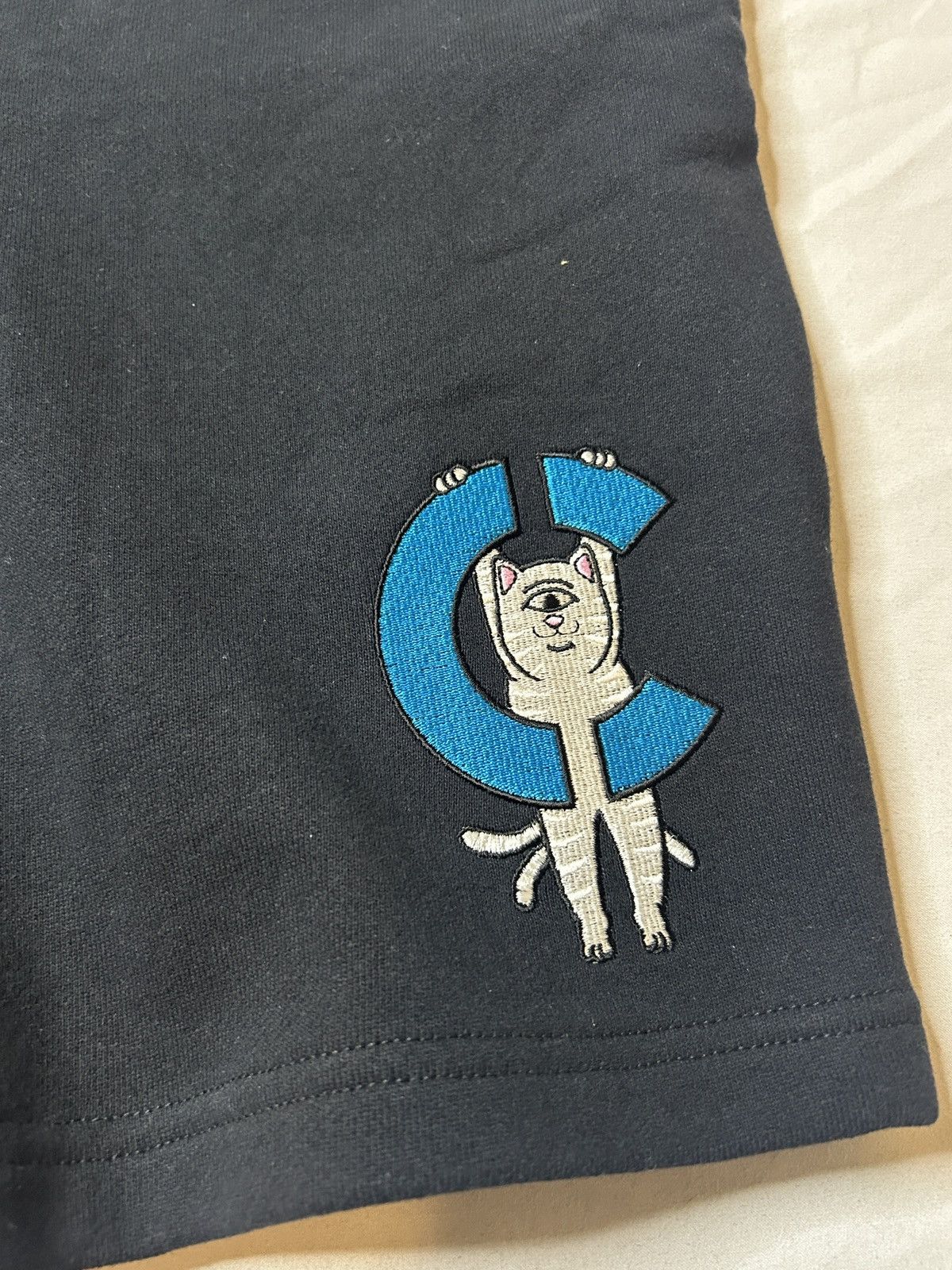 CLOT × RIPNDIP RIPNDIP X CLOT Black Sweat-Shorts Men’s Small Clottee Size US 30 / EU 46 - 4 Thumbnail
