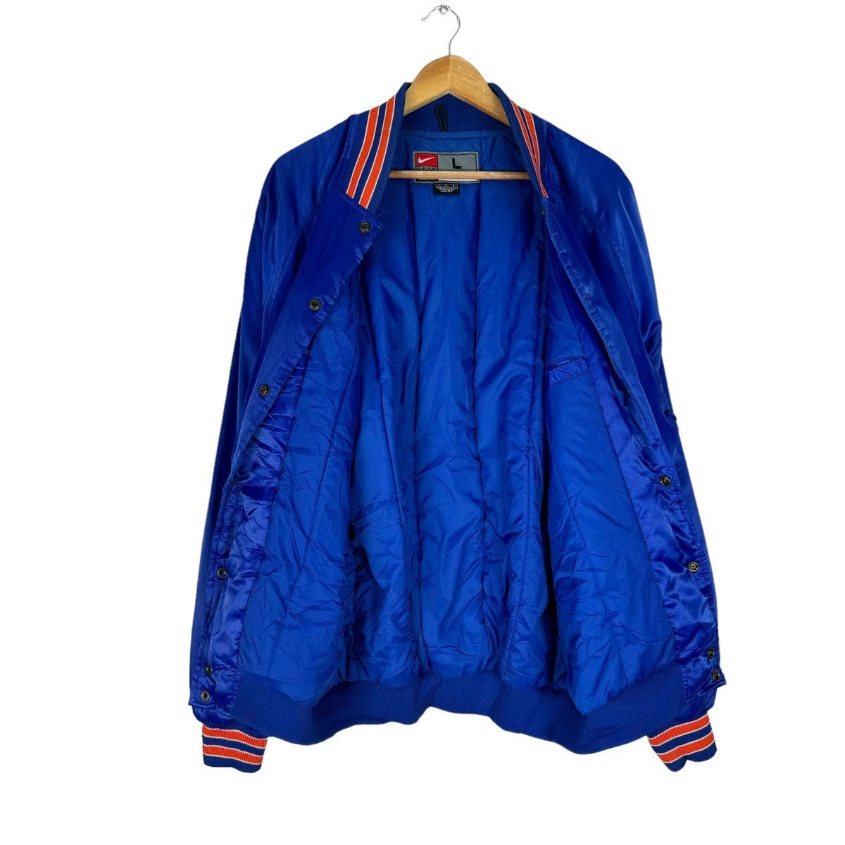 Nike 🌟VINTAGE 90s NIKE NEW YORK KNICKS NBA VARSITY JACKET Size US L / EU 52-54 / 3 - 8 Thumbnail