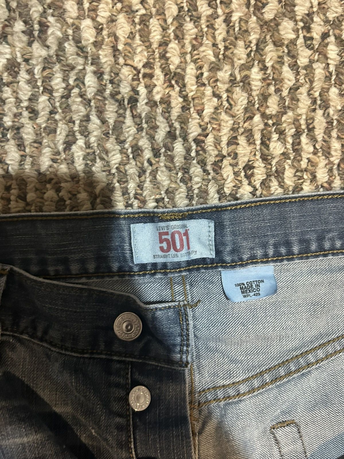Levi's Vintage Clothing Levi’s original 501 Straight Leg Button Fly Denim Size US 38 / EU 54 - 4 Thumbnail