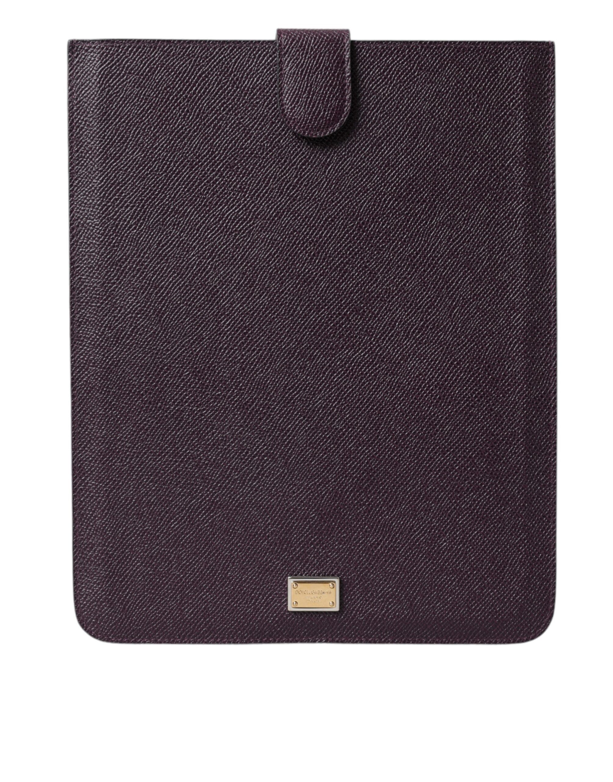 Dolce & Gabbana Elegant Leather Tablet Pouch in Rich Women's Brown Size ONE SIZE - 1 Thumbnail