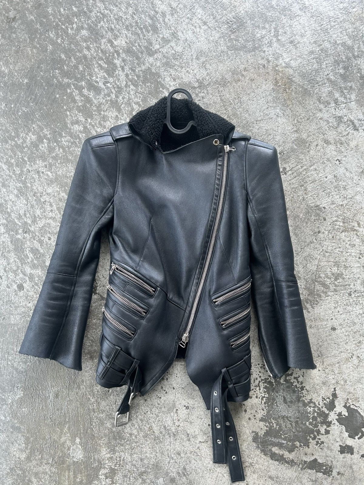 Balmain Balmain by Decarnin AW09 Leather Jacket Size US XXS / EU 40 - 2 Thumbnail
