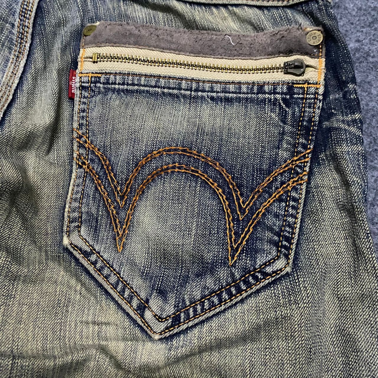 Edwin Vintage Edwin Blue Trip Distressed Denim Jeans Size US 34 / EU 50 - 9 Thumbnail