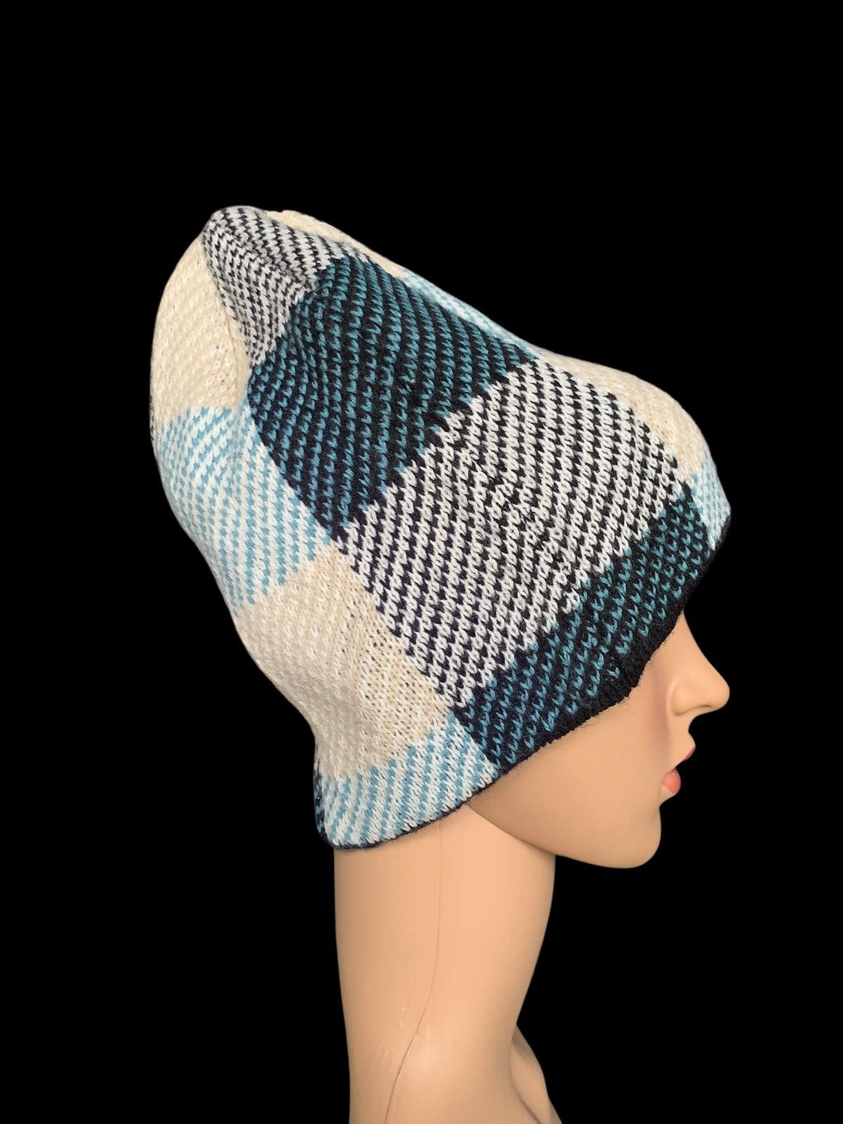 Japanese Brand × Kapital × Vintage Crochet Knitt Hat Bondage Big Beanie Square Japanese Brand Size ONE SIZE - 3 Thumbnail