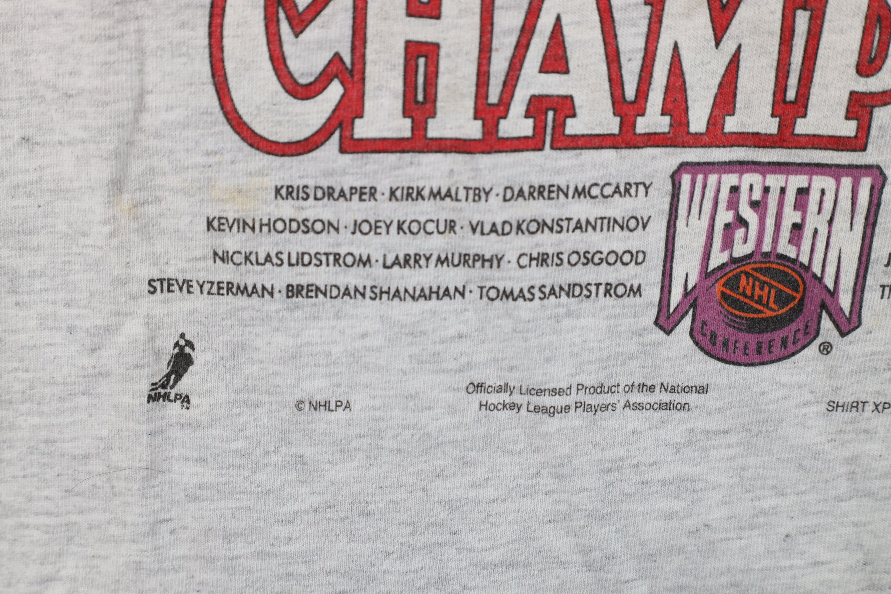 Vintage Vintage 90s Cartoon Detroit Red Wings Hockey T-Shirt USA Size US M / EU 48-50 / 2 - 5 Thumbnail