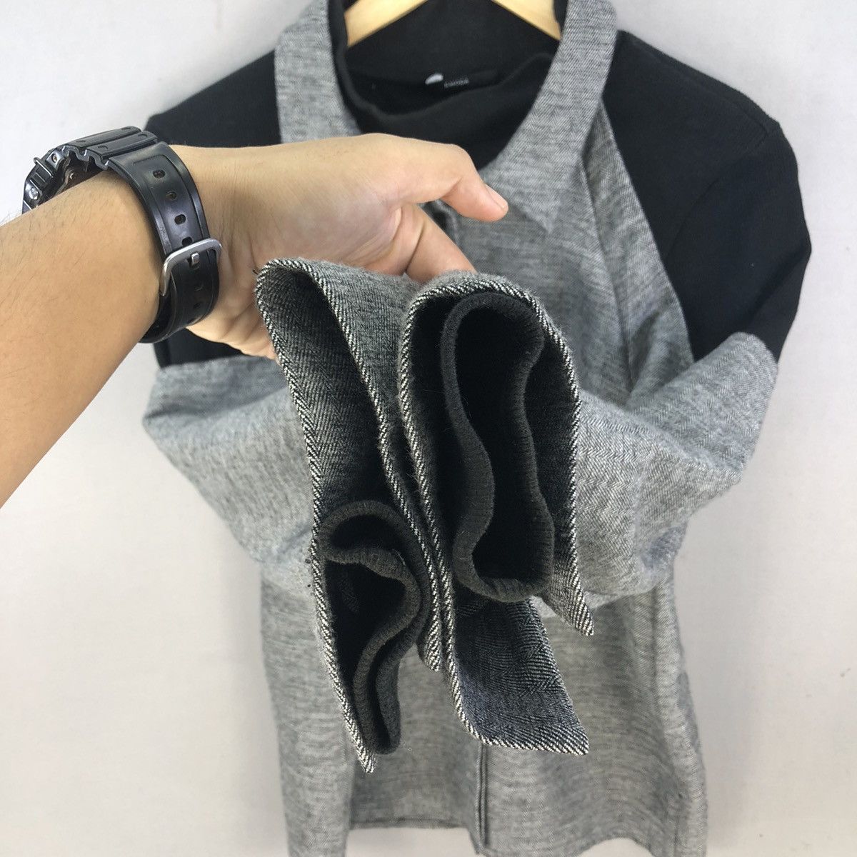Japanese Brand Avant Garde ❗️Emoda Hybrid Button Up Double Layer Shirt Size XS / US 0-2 / IT 36-38 - 9 Thumbnail