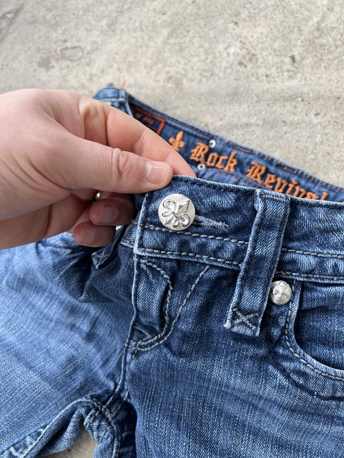 Rock Revival Rock Revival Vintage Y2K Skinny Jeans Size 26" / US 2 / IT 38 - 4 Thumbnail