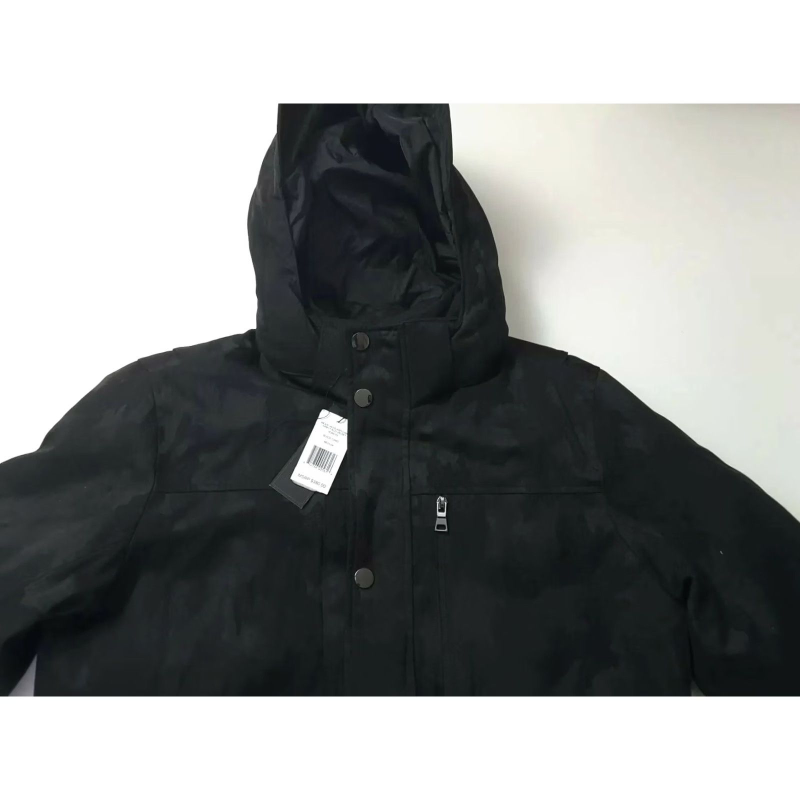 AMO Camo Coat Jacquard Camo Army Field Jacket Multi-Color Black Size M Men Winter Coat Regular Chest 44" Size US M / EU 48-50 / 2 - 8 Thumbnail