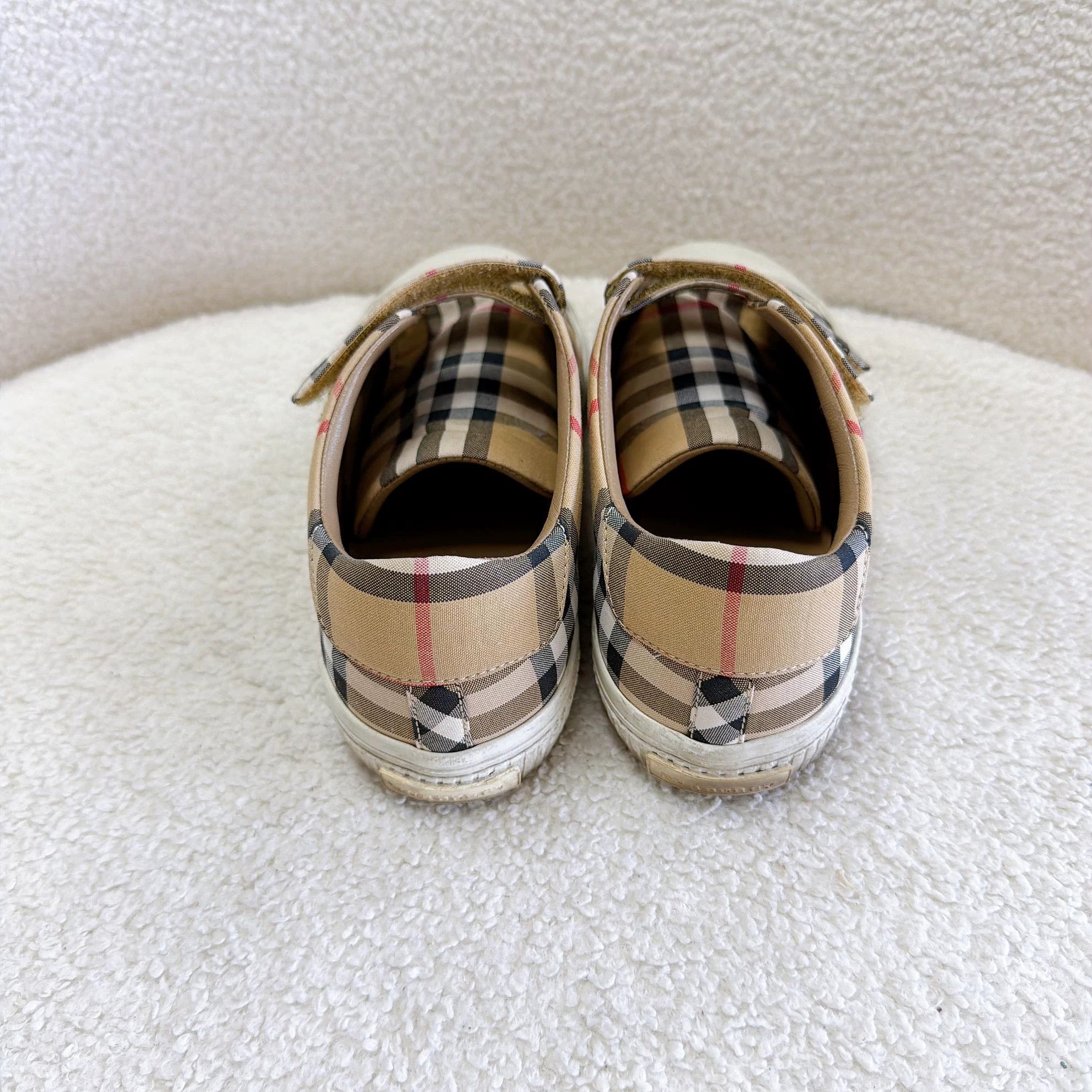 Burberry Burberry Horseferry Check Sneakers 35 0565 Size US 4.5 / IT 34.5 - 4 Thumbnail