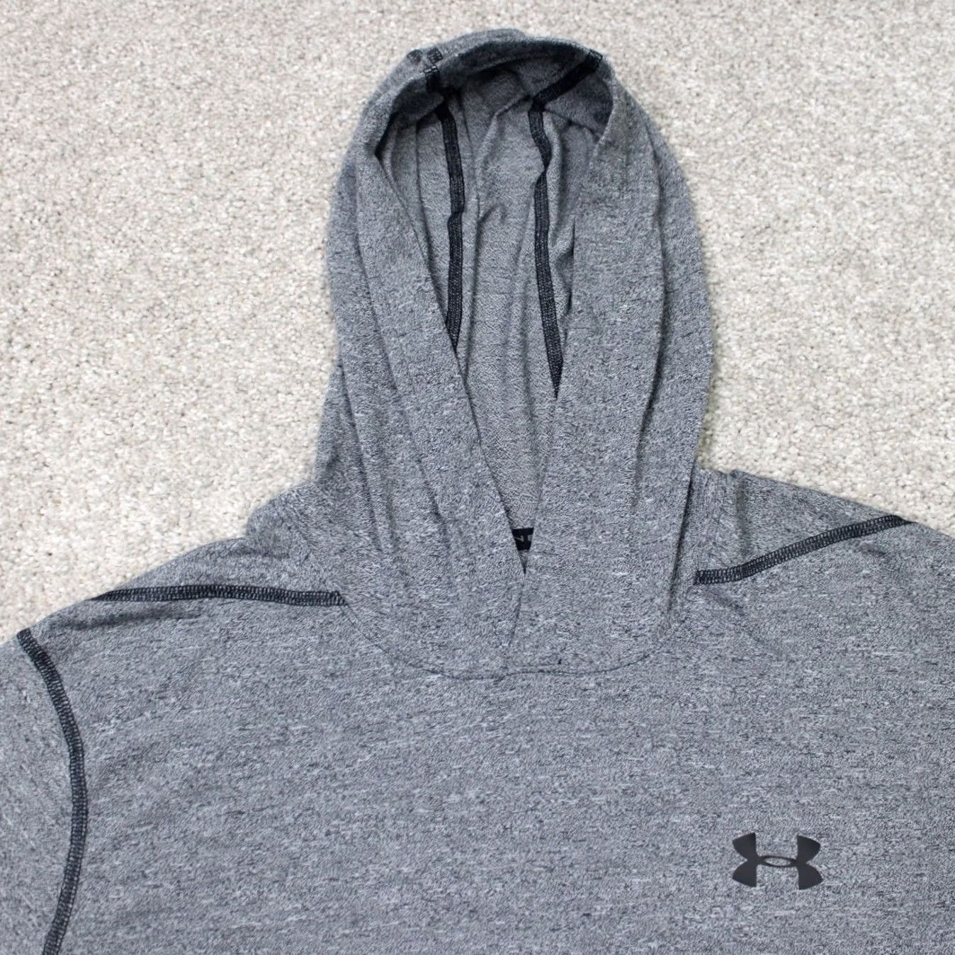 Under Armour Under Armour Hoodie Mens Large Gray UA Threadborne Siro Loose Fit Heatgear L/S Size US L / EU 52-54 / 3 - 3 Thumbnail