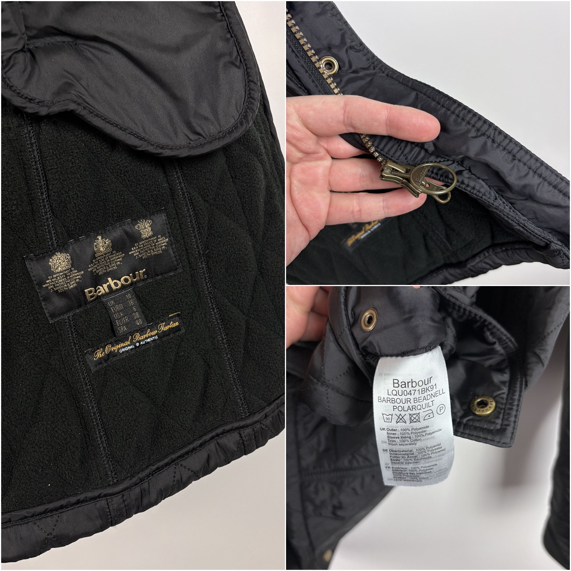 Barbour Barbour Beadnell Polarquilt Quilted Jacket Black Size US 6 Size M / US 6-8 / IT 42-44 - 10 Thumbnail