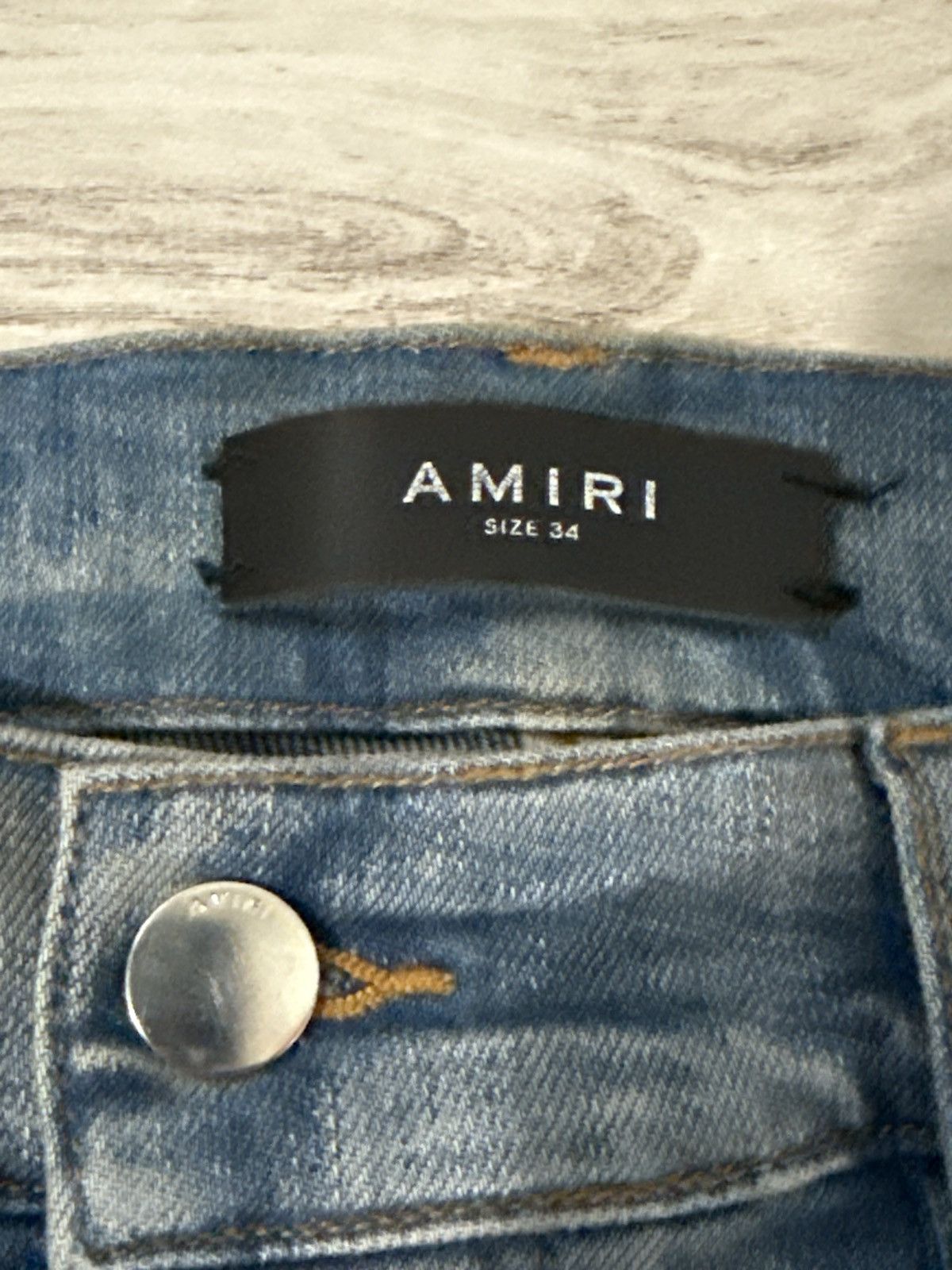 Amiri Amiri Indigo Serif Purple Logo Jean Size US 34 / EU 50 - 3 Thumbnail