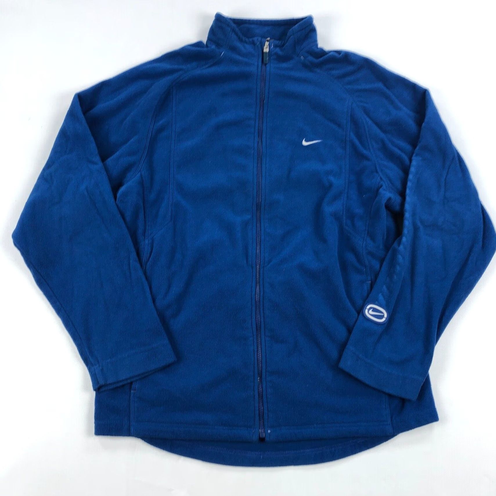 Nike VINTAGE NIKE Jacket Zip Up Fleece Blue Mens Large 00’s Y2K Silver Tag Outdoor Sports Size US L / EU 52-54 / 3 - 2 Thumbnail