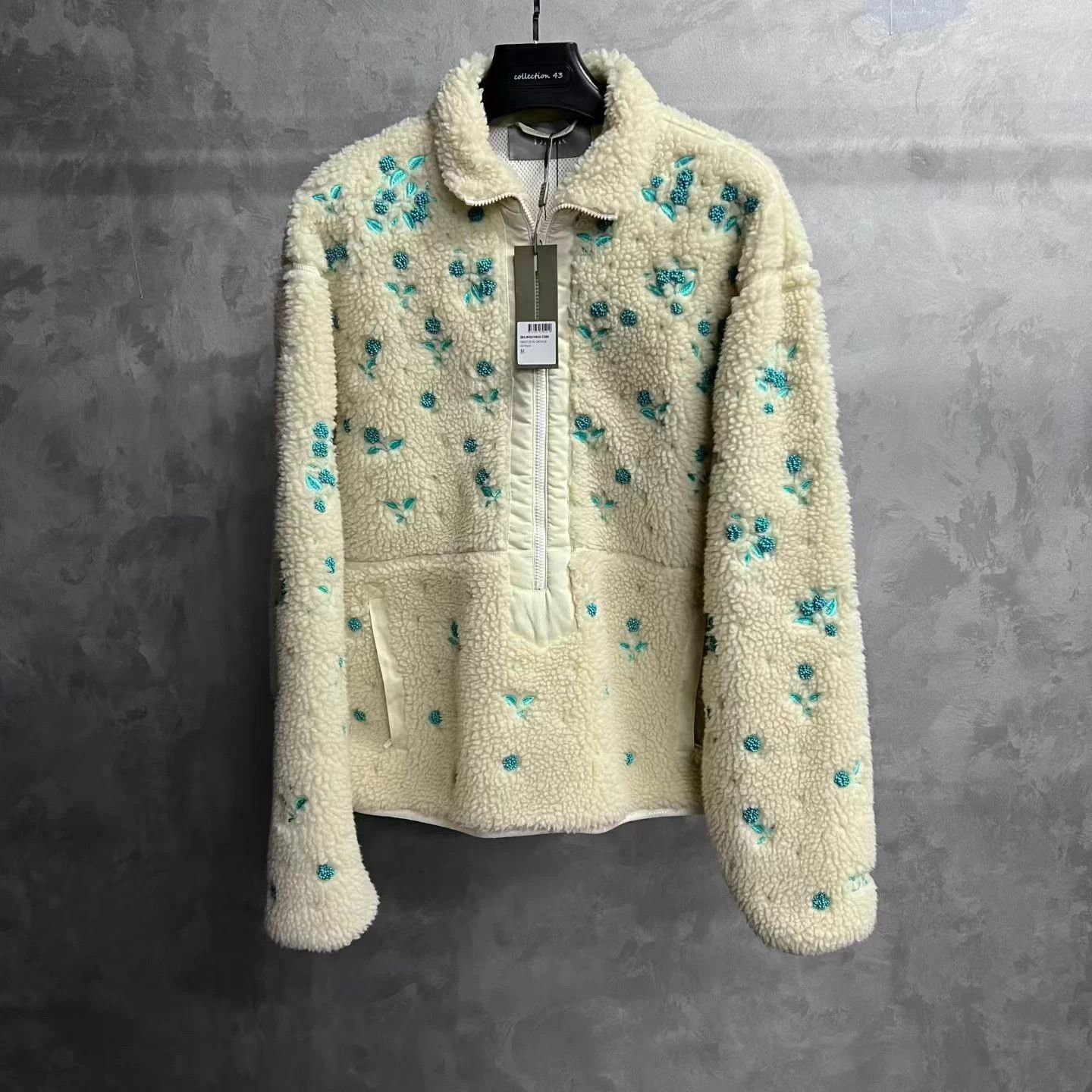 Dior Dior beige floral half-zip stand collar jacket M Size M / US 6-8 / IT 42-44 - 1 Thumbnail