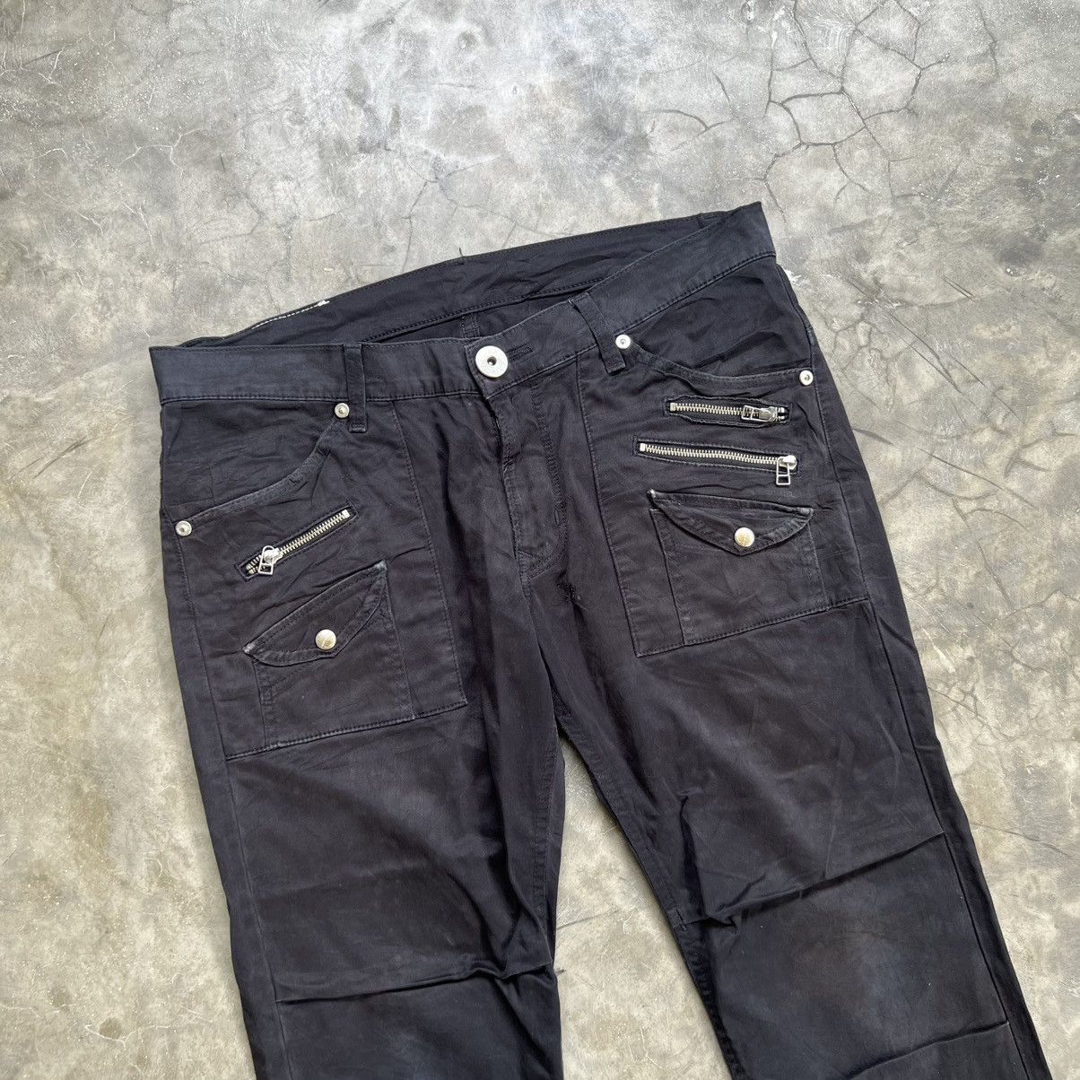 Lee 1990s Lee Cowboy Buckle Back multi zip Pants Size US 34 / EU 50 - 3 Thumbnail