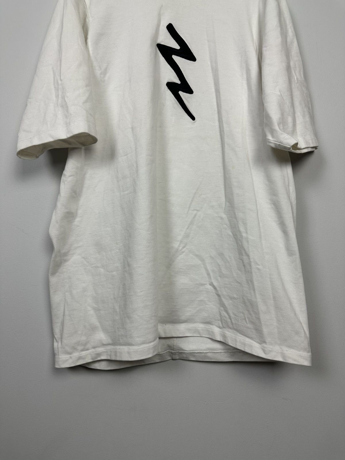 Rick Owens FW19 ‘LARRY’ Lightning Embroidered Jumbo Tee Size US M / EU 48-50 / 2 - 3 Thumbnail