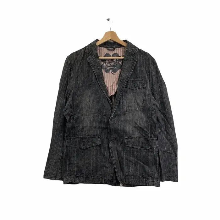 Smith's American SMITH'S AMERICAN New York Collection Denim Coat Blazer Size L / US 10 / IT 46 - 1 Thumbnail