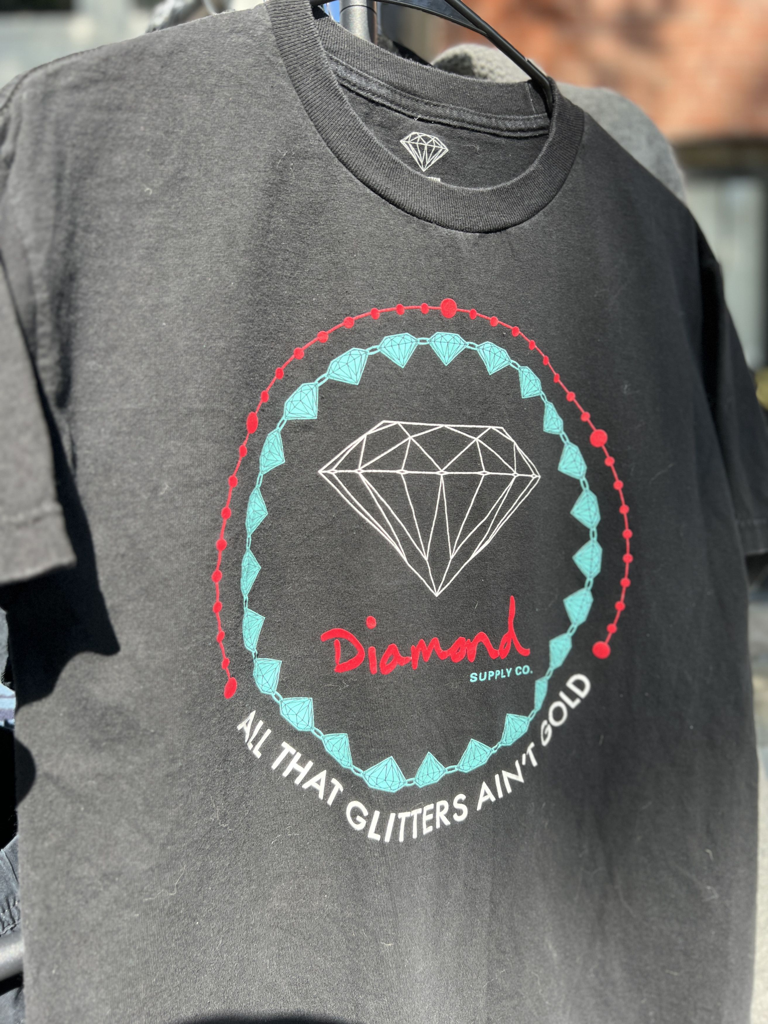 Diamond Supply Co. Diamond 'All That Glitters Aint Gold' Retro Vintage T-Shirt Size US M / EU 48-50 / 2 - 2 Thumbnail