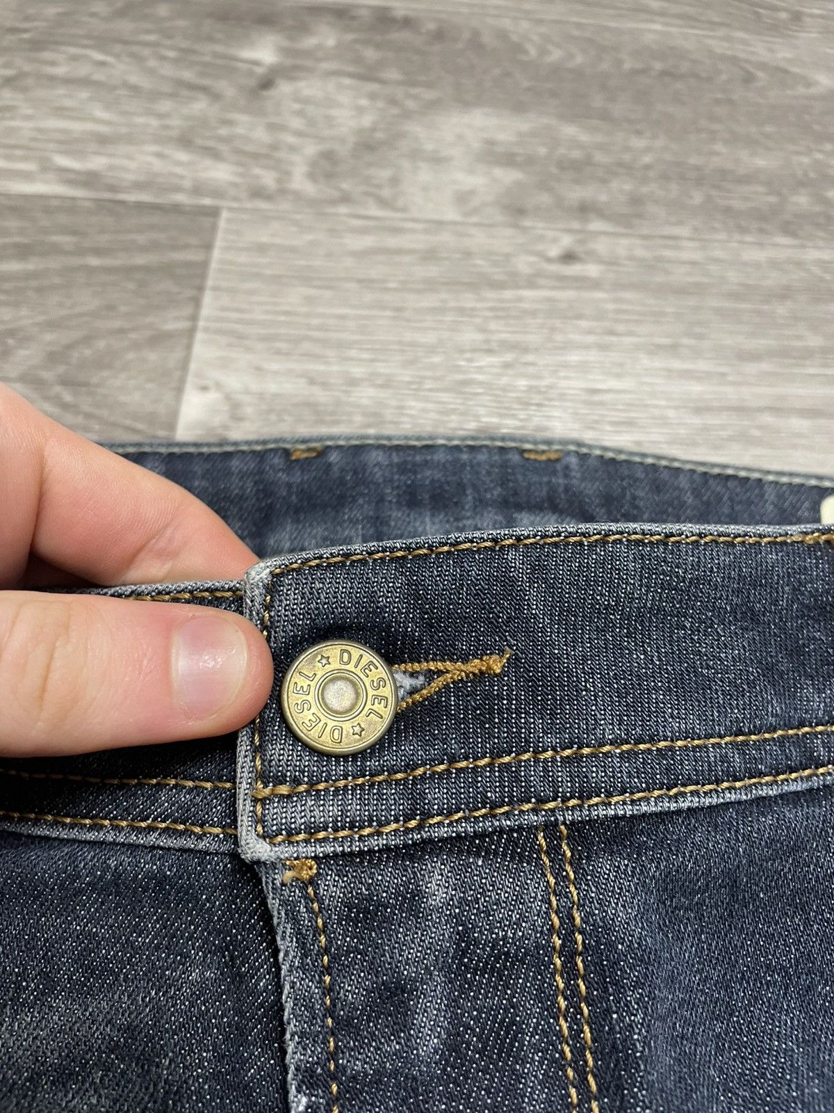 Diesel Vintage Diesel Krayver Regular Fit Blue Wash Denim Jeans 32 Size US 32 / EU 48 - 8 Thumbnail