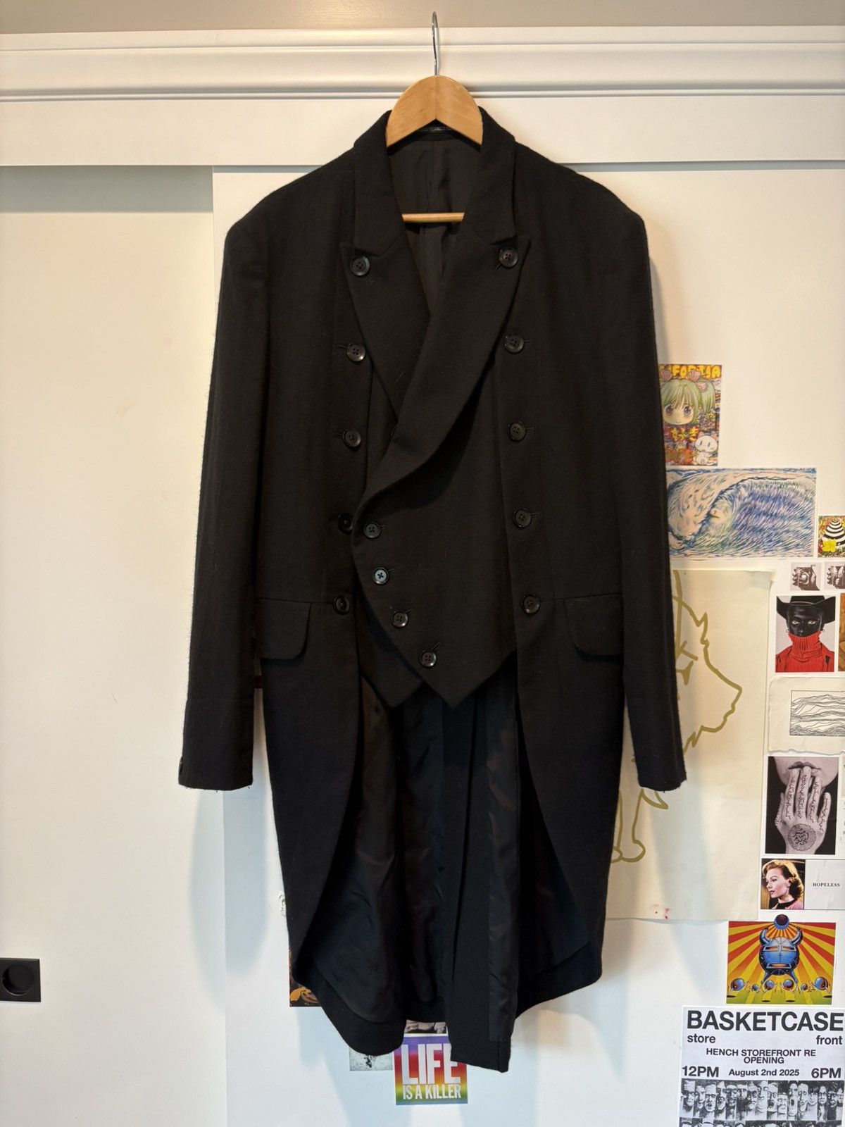 Yohji Yamamoto Yohji Yamamoto Asymmetrical Frank Coat Size US M / EU 48-50 / 2 - 1 Thumbnail