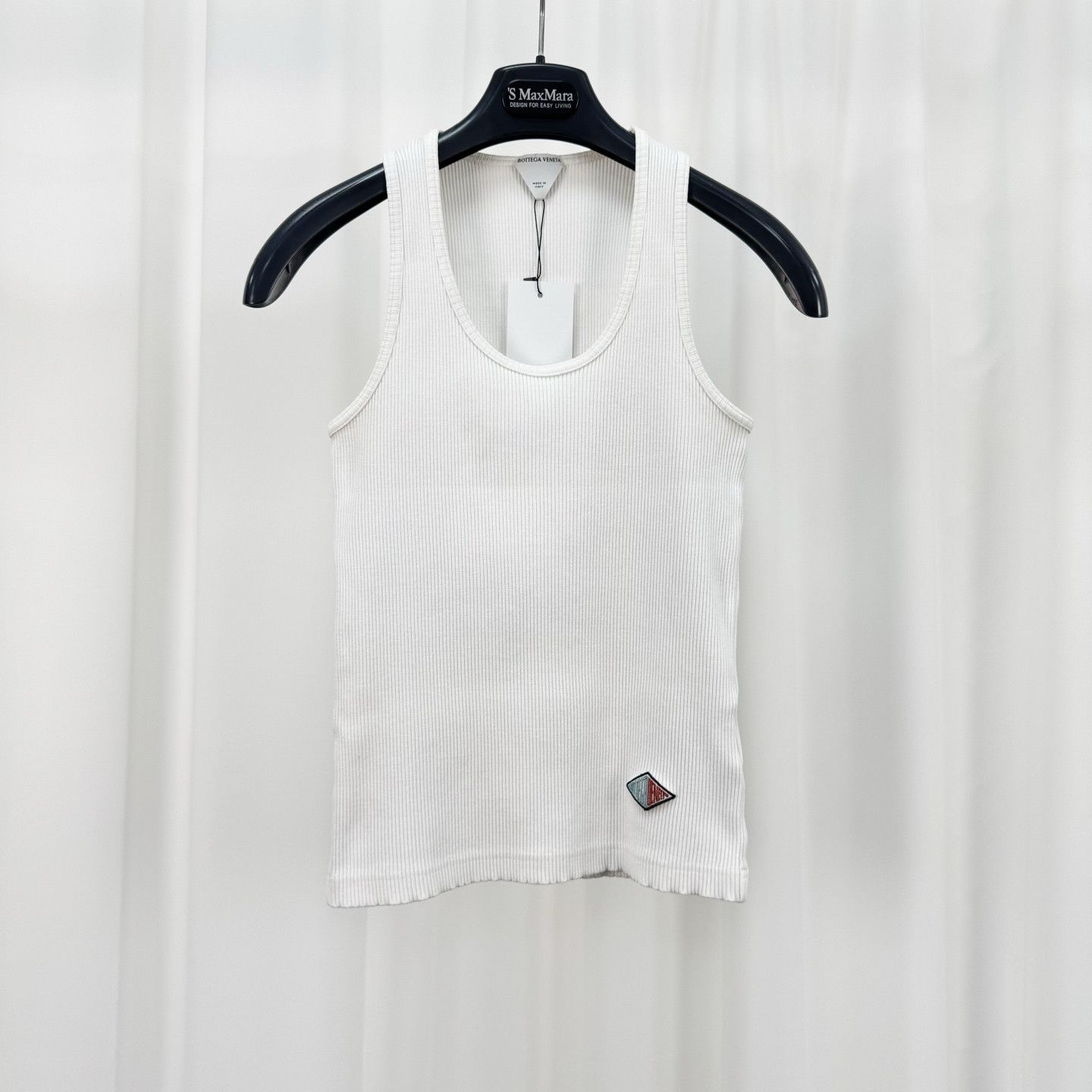 Bottega Veneta Bottega Veneta Ribbed Logo Patch Tank Top Size S Size S / US 4 / IT 40 - 1 Thumbnail