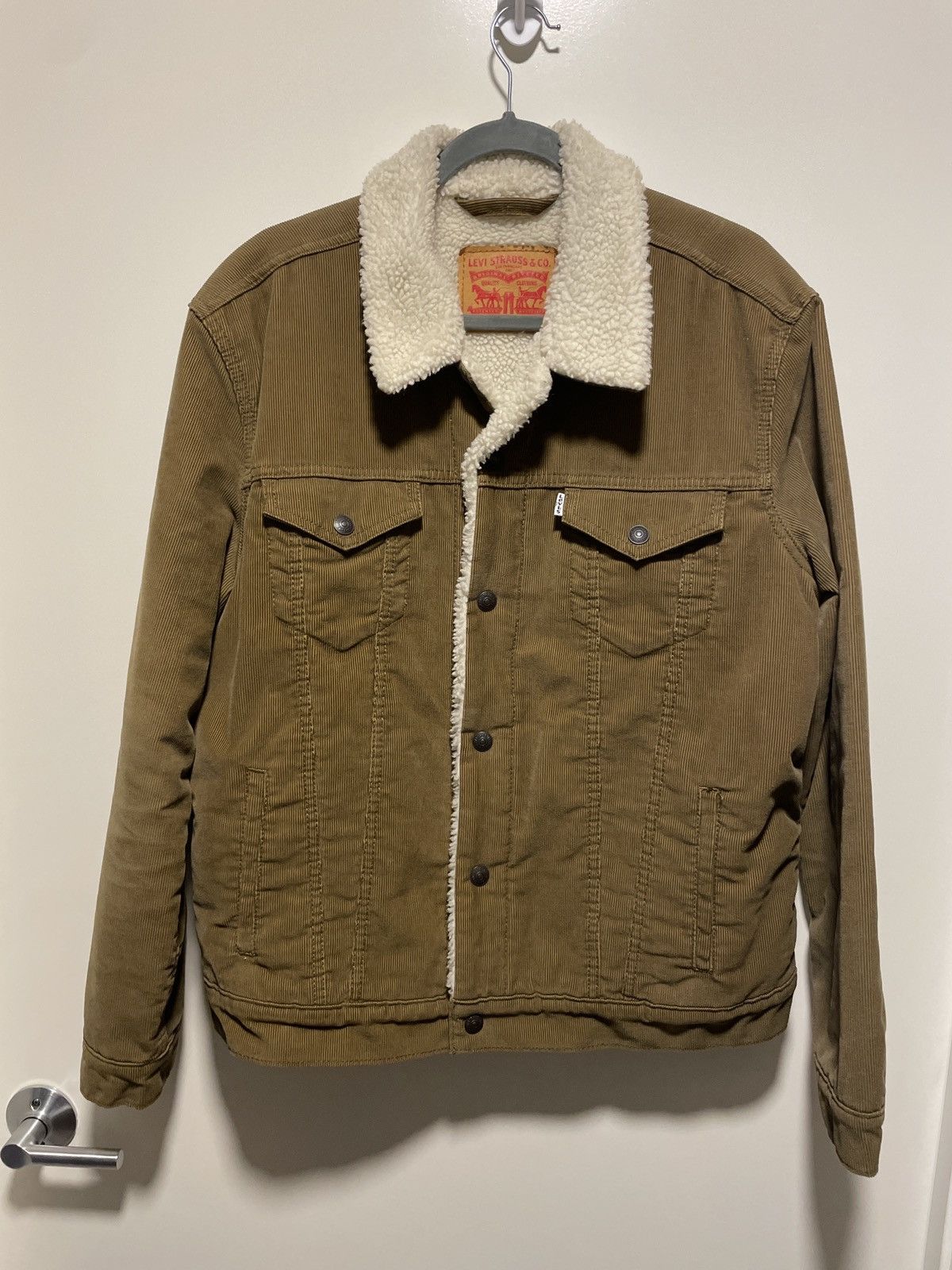 Levi's Levi’s Corduroy Sherpa Lined Denim Jacket Size US L / EU 52-54 / 3 - 1 Thumbnail