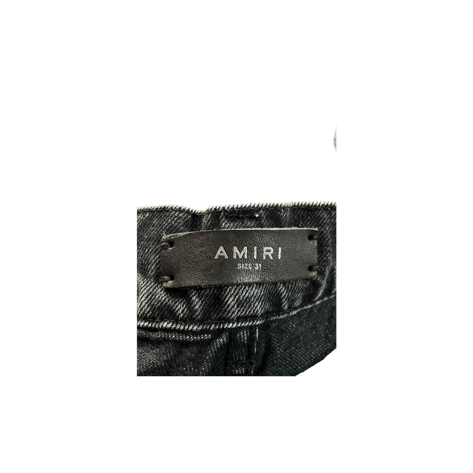 Amiri Amiri Double Knee Flared Black Wash Jeans Size US 31 - 4 Thumbnail