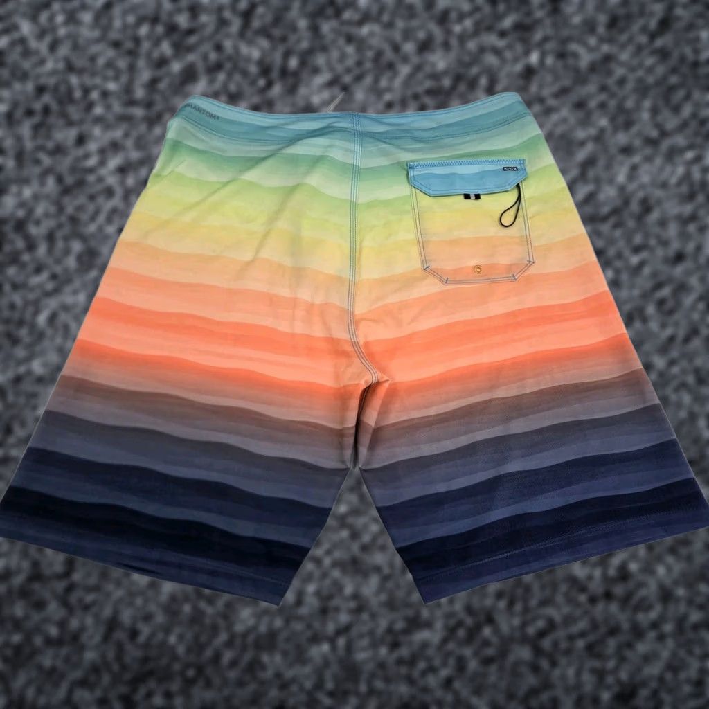 Hurley HURLEY Phantom Boardshorts Mens 32/9" Striped Multicolored Back Pocket #7633 Size US 32 / EU 48 - 1 Thumbnail