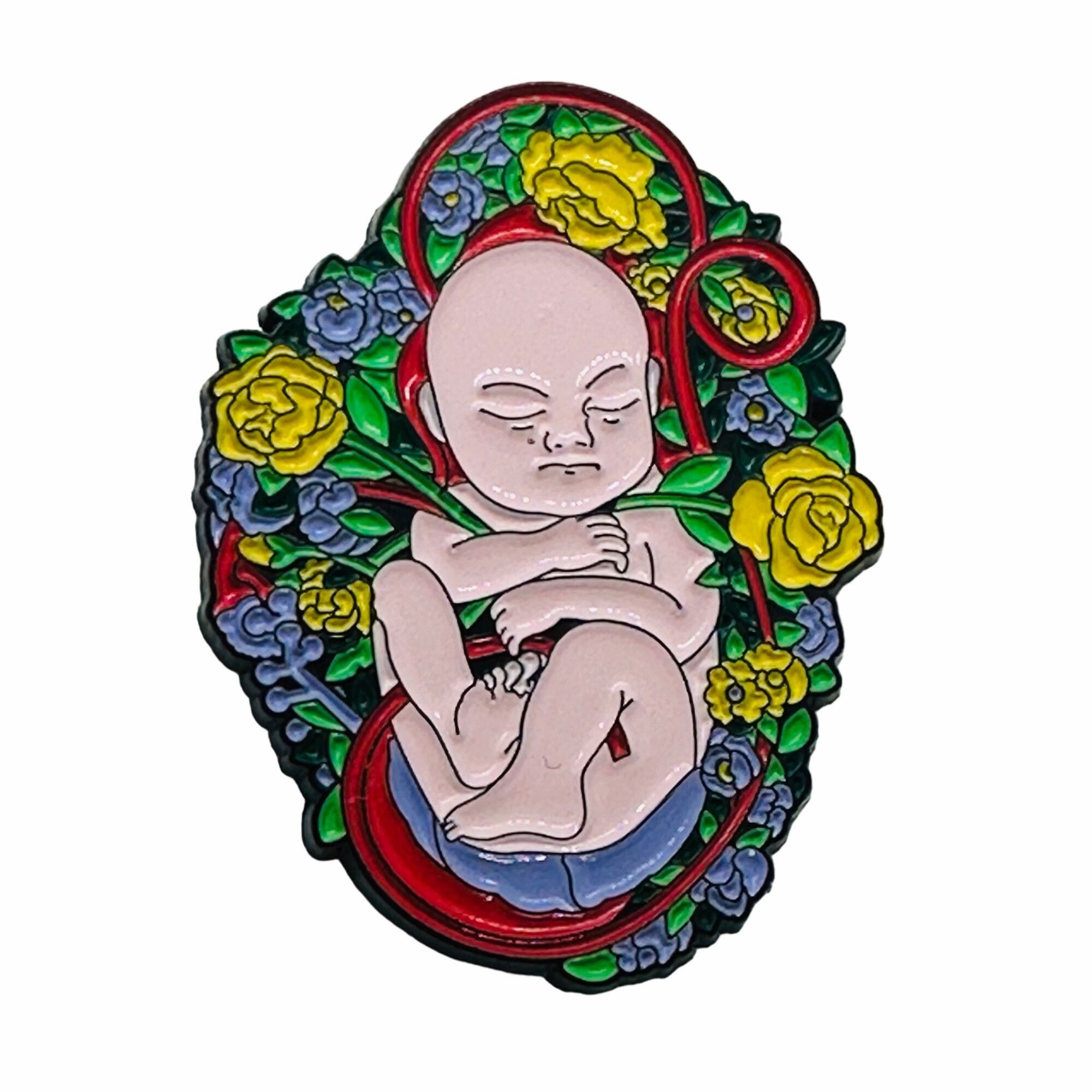 Other Pin Enamel Baby Womb Nurse Doctor Anatomy Enamel Pin Gift Br Size ONE SIZE - 4 Thumbnail