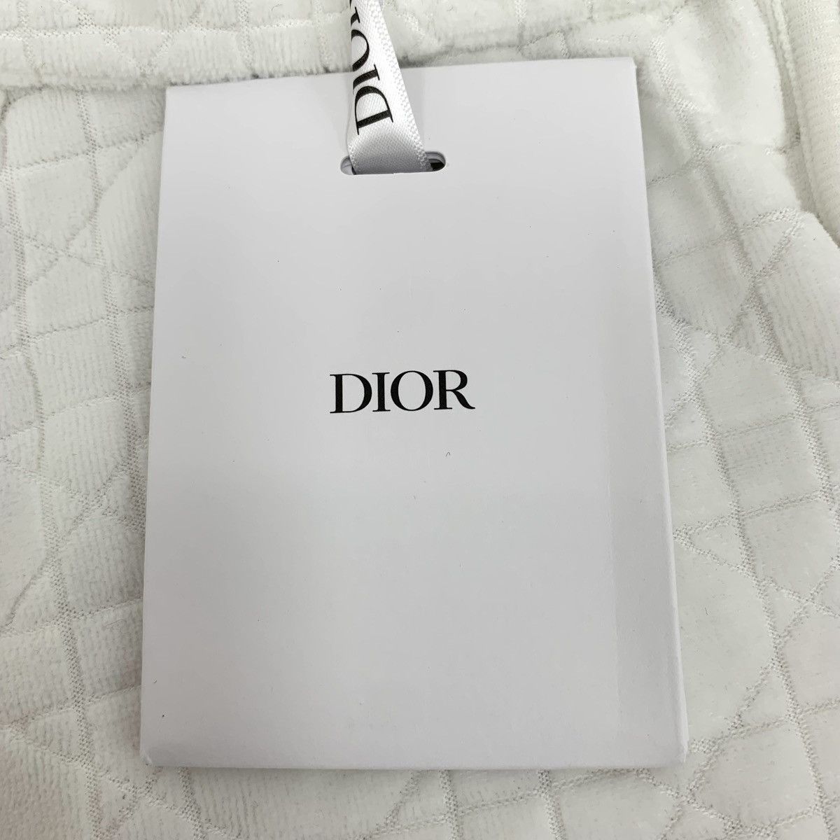 Dior Christian Dior White Diamond Check Terry Casual Shorts K26WX Size 26" / US 2 / IT 38 - 6 Thumbnail