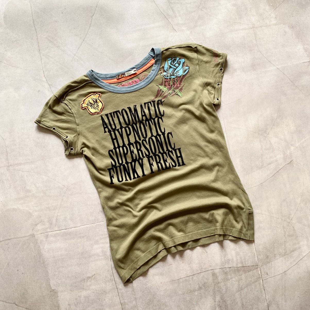 Hysteric Glamour Cute Supersonic Patchwork Hysteric Glamour Style T-Shirt Tee Size M / US 6-8 / IT 42-44 - 1 Thumbnail