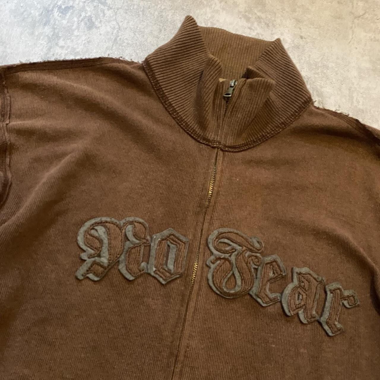 No Fear Brown No Fest Y2K zip-up #Y2KFashion Vintage Size US M / EU 48-50 / 2 - 2 Thumbnail