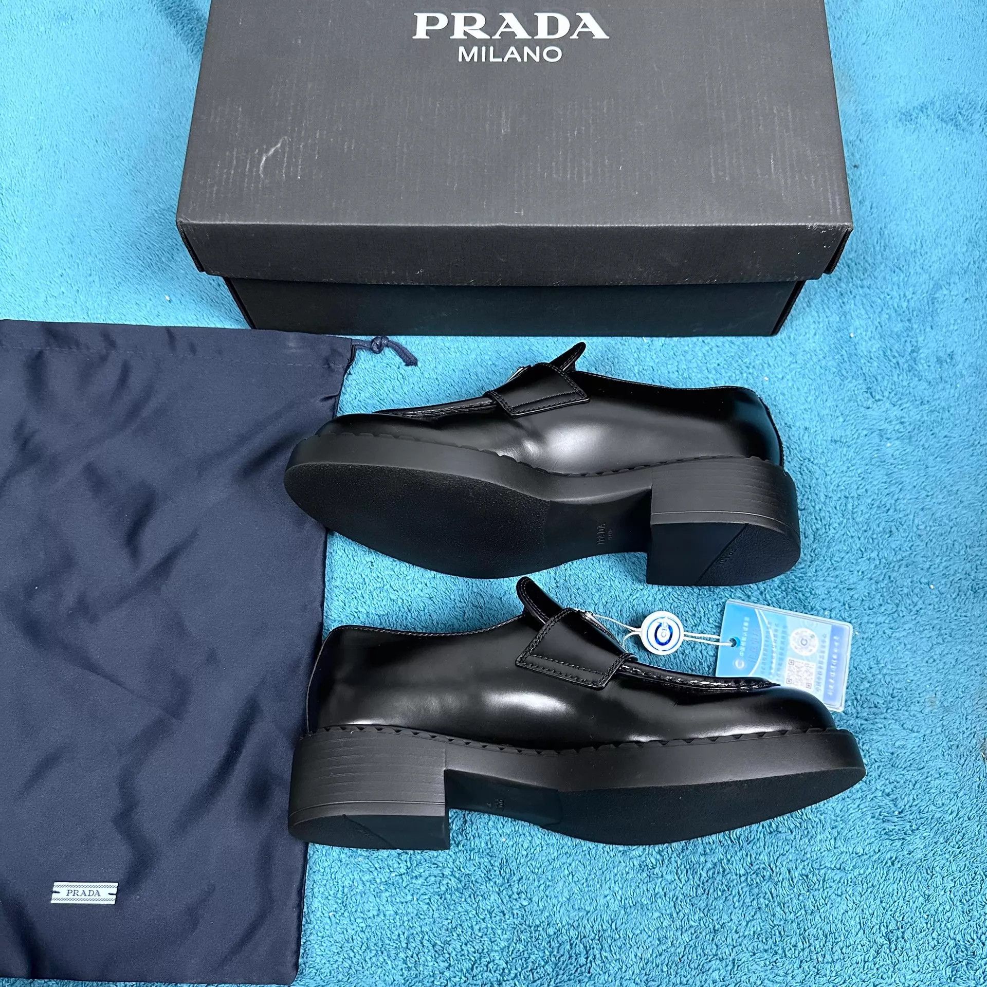 Prada Prada Leather Loafer Black 36 Size US 5.5 / IT 35.5 - 3 Thumbnail