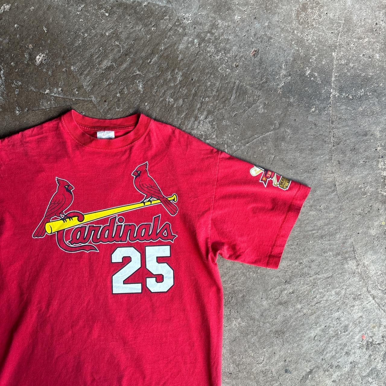 Majestic 1998 St Louis Cardinals Red ‘McGwire’ MLB Baseball T-Shirt Size US M / EU 48-50 / 2 - 2 Thumbnail