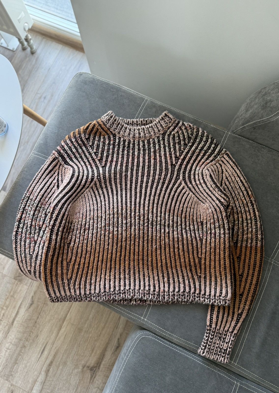 Acne Studios Ribbed Gradient Knit Sweater Size S / US 4 / IT 40 - 9 Thumbnail